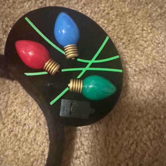 Disney Parks Mickey Ear Headband Light-Up Bulb Holiday Minnie Ears Christmas - Picture 3 of 5